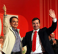 Jose Luis Rodriguez Zapatero y Tomás Gomez